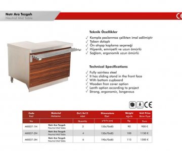 120*70*85 NÖTR SERVİS ÜNİTESİ