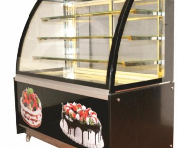 BOMBE CAMLI SOĞUK PASTA TEŞHİR DOLABI 130CM