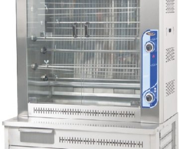 54Lü Piliç Çevirme Makinesi Dökümlü Gazlı